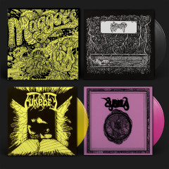 Xysma / Funebre / Interment - Maggots: Original Artyfacts From the First Finnish Death Metal Era Part II, 7" Box (Multicolor)